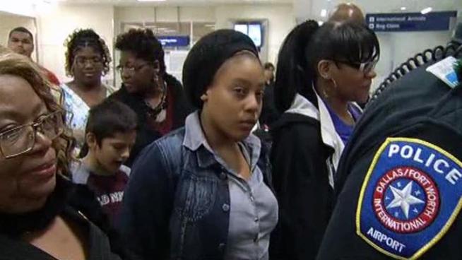 A teenager who was mistakenly deported to Colombia is back home with her Dallas family.