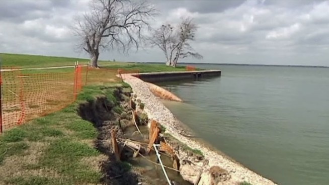 The City of Heath is taking legal action after a seawall protecting popular Terry Park on Lake Ray Hubbard failed. It was built three years ago as part of the park's upgrades.