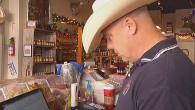 The owner of Loco Cowpoke Salsa Shop in downtown McKinney says on Cyber Monday his online orders are accounting for double the normal amount of online sales.