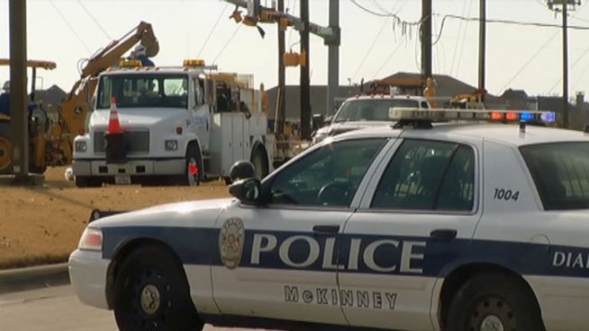 First responders in McKinney say disaster was averted Monday when a gas line ruptured on Stonebridge Drive near Eldorado Parkway Monday.