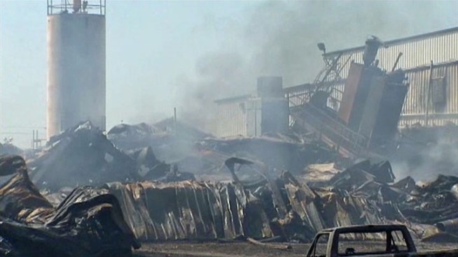 New and conflicting information about Monday's fire at Magnablend in <a title=