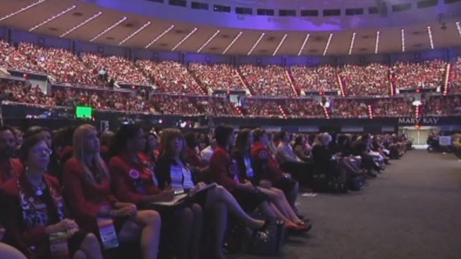 This week more than 30,000 women will be in Dallas for the annual Mark Kay Convention. It's the single biggest money maker for the city.
