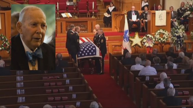 Medal of Honor recipient Col. James L. Stone was laid to rest in Arlington Wednesday. He died at age 89 after a long bout with cancer.