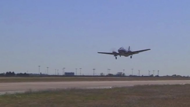 Mesquite Metro Airport broke ground Tuesday on a $3 million project to build its first air traffic control tower.