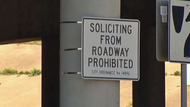 Soliciting is illegal in Fort Worth, but panhandling at certain intersections has gotten so bad the city has taken extra steps to stop it.