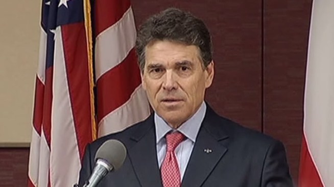 Gov. Rick Perry says state leaders have the opportunity to get the budget right. Perry was at a chamber of commerce luncheon in Plano talking about his new Texas Budget Compact.
