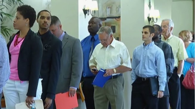 Hundreds of North Texans lined up for a job fair in Plano aimed at connecting job seekers with employers who are hiring.
