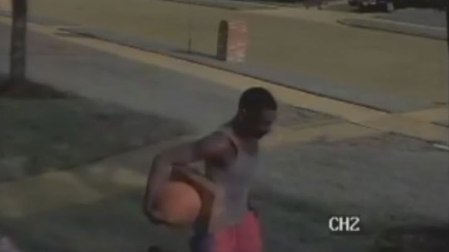 The theft of a package from a Frisco family's front porch was caught on their home surveillance camera.