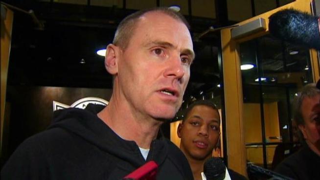 Dallas Mavericks coach Rick Carlisle thanked fans who came out to watch the team's scrimmage Friday night. It was part of the Mavs Winterfest activities. More at <a href=