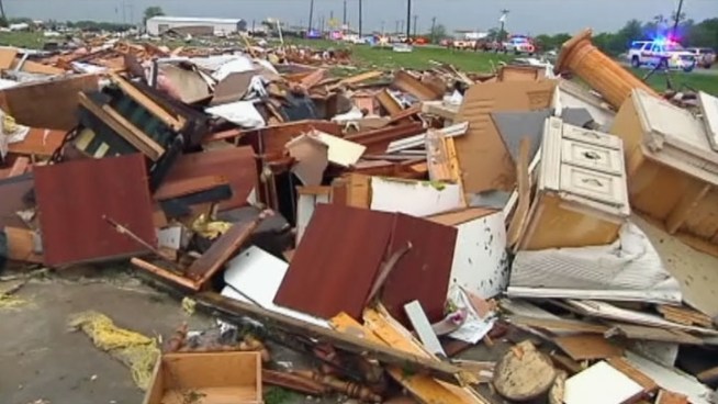 Rockwall County had one of the strongest twisters rip through several neighborhoods and officials said at least 30 homes were damaged by an EF-3 tornado.
