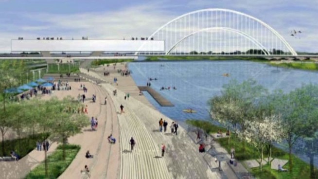 Funding has come through for two Dallas bridges in desperate need of repair, and that could mean a scaled down Calatrava design for the I-30 bridge.