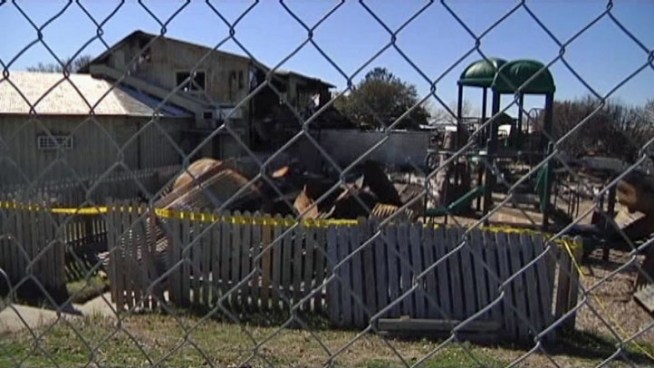 Fire investigators say last month's fire at Selwyn College Preparatory School in Denton was intentionally set after accelerants were found in samples from the rubble.