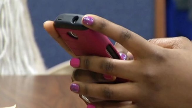 Several students at Trimble Tech High School in Fort Worth are taking the Shut It Down Challenge to turn off their cell phones for an hour a day.