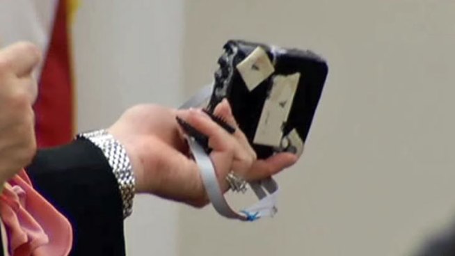 One of the thousand victims of a gas pump skimming scheme testified in Aleksandr Goukasian's trial Friday.