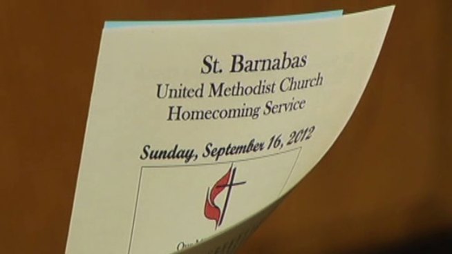 A six-month journey is over tonight for members of an Arlington Church as Saint Barnabas United Methodist Church  reopened for its first Sunday service since April's devastating tornado.