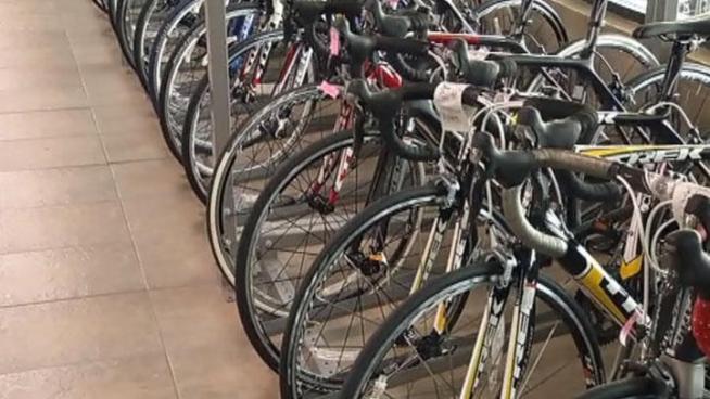 35 high-end bicycles totaling more than $90,000 were stolen from Bicycles, Inc. in Arlington, one of the bikes was so unusual police were able to catch the bike bandit.
