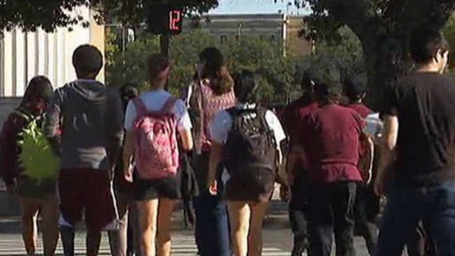 The football game is on and students returned to campus after bomb threat at Texas A&M University