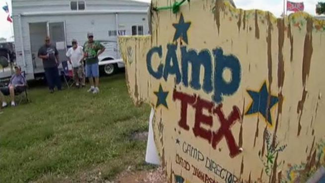 NASCAR fans come from near and far every year to camp out for a weekend of racing at Texas Motor Speedway.