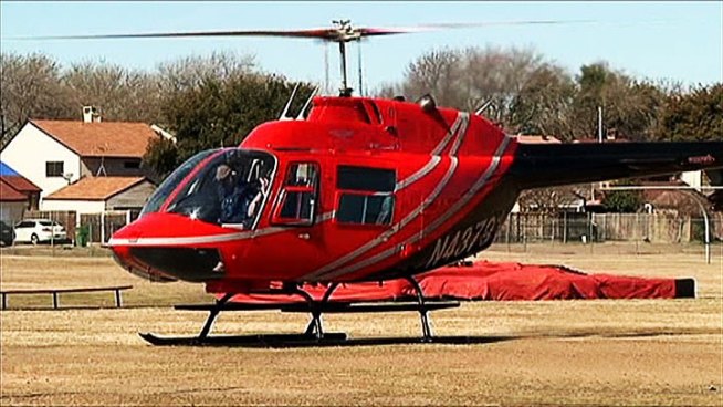 As part of National Engineering Week, teachers at North Garland High School arranged for a Bell helicopter to touch down on campus to give students an up close look at how it operates.