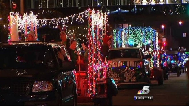 Sundance Square brightens up for the holidays with the Parade of Lights.