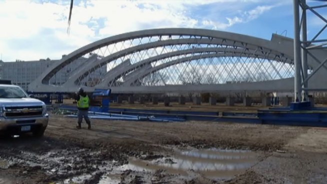 The West Seventh Street bridge will be put into place this year in Fort Worth. The timing of the bridge work is being planned around major events in the city.