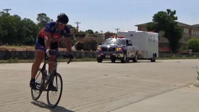Two Iraqi war veterans are riding across the United States to raise awareness for veterans, on Friday they stopped in Denton.