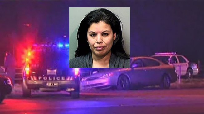 Fort Worth police say Jessica Roseman led them on a chase that ended when she crashed along I-35W near Hidden Creek Parkway.