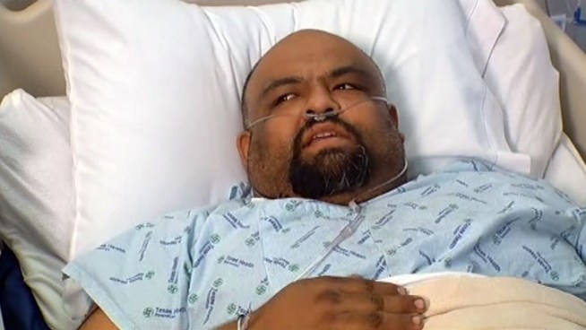 North Texas tow truck driver Rudy Rodriguez talks for the first time about being in the path of a wrong-way driver on Highway 287 in Fort Worth on Monday morning.