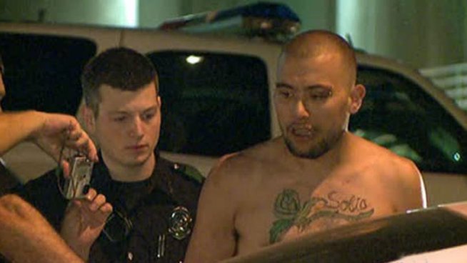 Dallas police say they have arrested a man for attacking his own mother and stepfather.