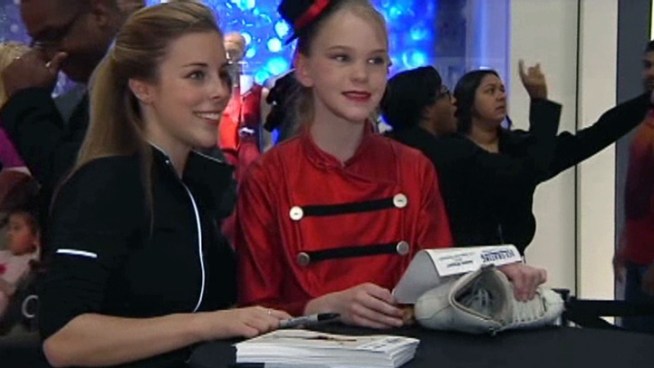 Thousands of north Texans doing their last minute shopping got a chance to see an Olympic hopeful Saturday. Figure skater Ashley Wagner is back after competing in Russia. She spent Saturday afternoon entertaining the crowds at the Galleria in Dallas.