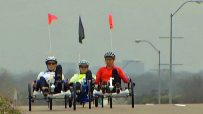 A North Texan is working to bring attention to a rare neuromuscular disease with a bike ride on March 23.