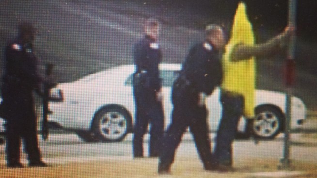 Banana with assault rifle can't give cops the slip Bananaarrest