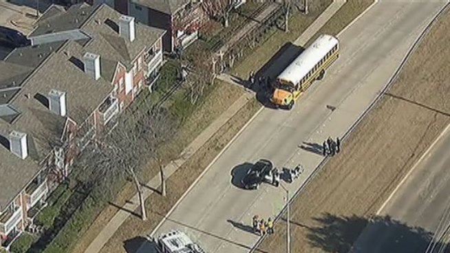 A 16-year-old freshman from Shepton High School was hit by a car after getting off of a school bus Friday afternoon.