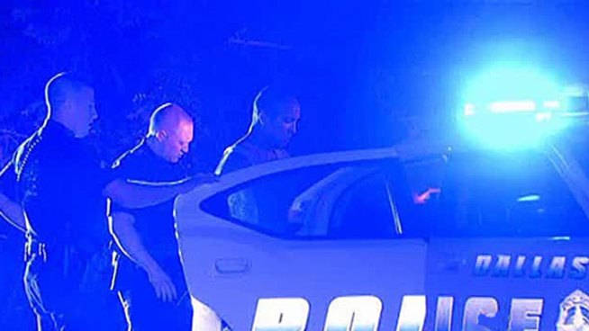 A man is in police custody after allegedly carjacking a man and leading police on a high-speed chase around Dallas Tuesday morning.
