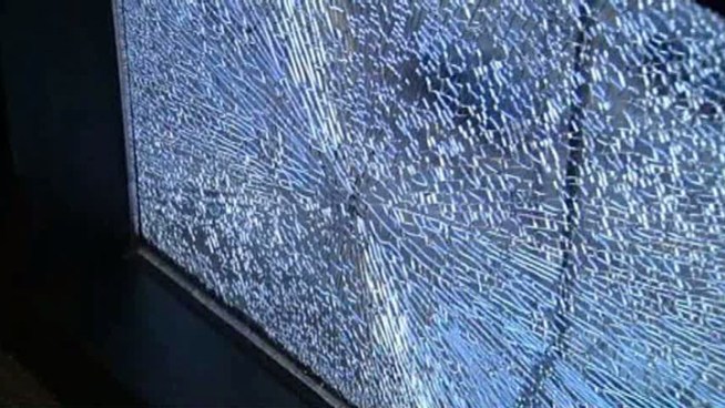 Two bullets hit the CBS Radio building along Central Expressway in Dallas on Friday afternoon.