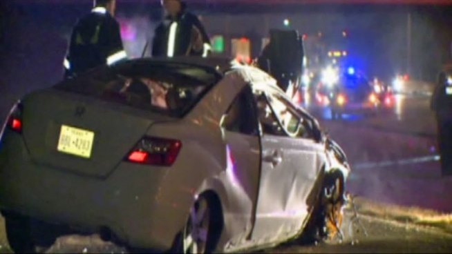 Mesquite police say a man wanted for leading officers on a car chase is in the hospital and being investigated for a sexual assault in Garland.