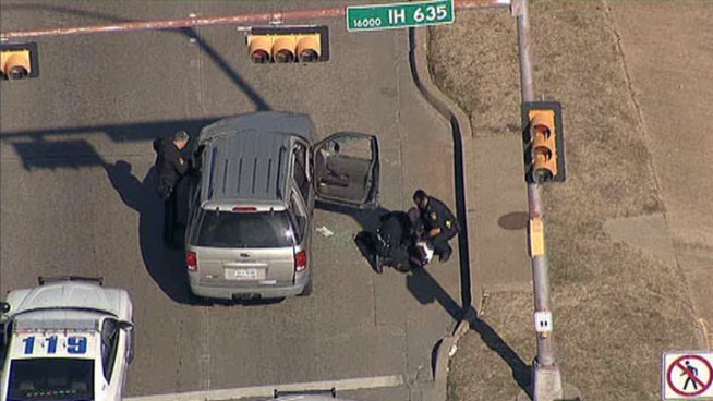 RAW VIDEO: Police pursuit ends in Mesquite.