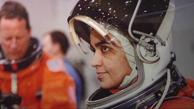 Columbia Astronaut Kalpana Chawla is honored at the University of Texas at Arlington where she was a student.