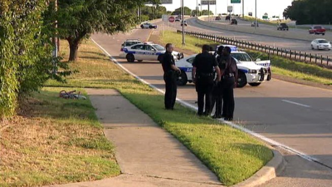 A 6-year-old died after a sport utility vehicle struck her on the U.S. 67 frontage road near Wedgecrest Drive.