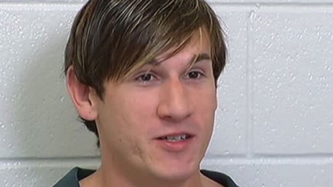 Speaking from jail, a victim of a bomb hoax said his life was turned upside down on his birthday last September.