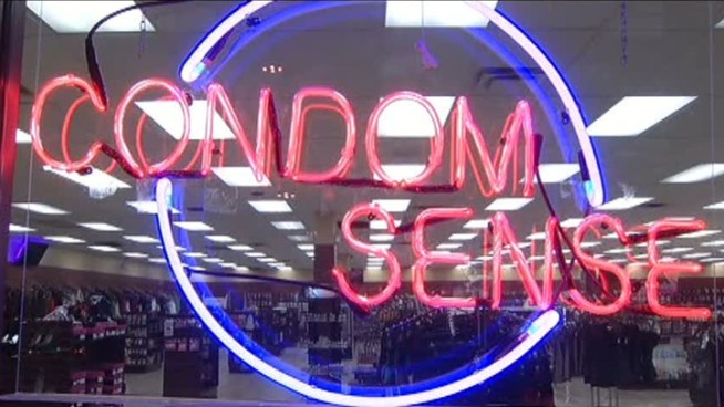 A group of Plano residents oppose the opening of a Condom Sense store at Parker and Independence roads.