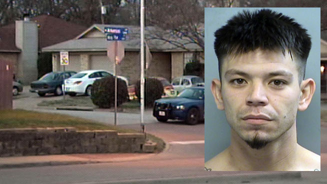 Arlington police arrested a man after a seven-hour-long hostage situation caused four homes in the area to be evacuated early Friday morning.