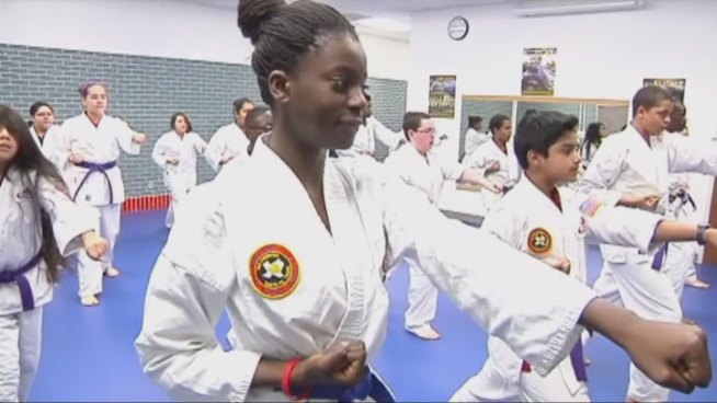 The Irving Independent School District offers a High Kick program that teaches kids karate and other life lessons. At the same time the Irving PAL offers self-defense classes for women and teen girls as young as 13.