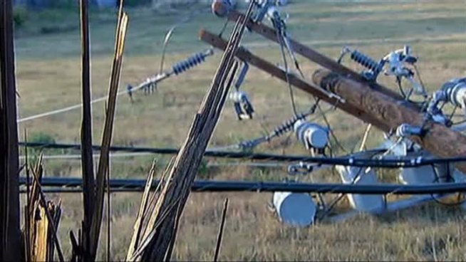 Sunday night's storm knocked out power to an estimated 55,000 customers.