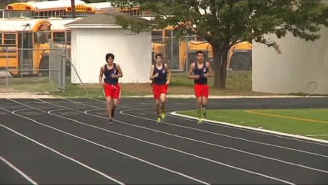 A group of students with visual or hearing impairments are working together to become successful distance runners.