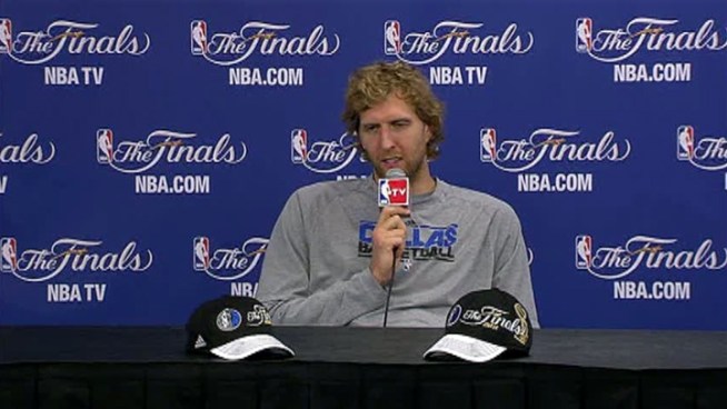 Mavs star Dirk Nowitzki says his fever is 