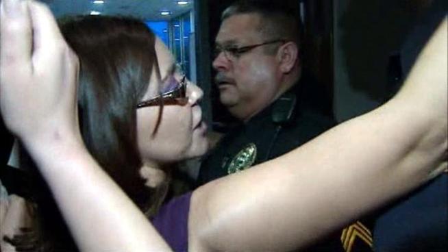 Two groups of protesters, DISD teachers and members of Occupy Dallas, demonstrated at a school board meeting. The Occupy protesters were escorted out of the meeting by security.