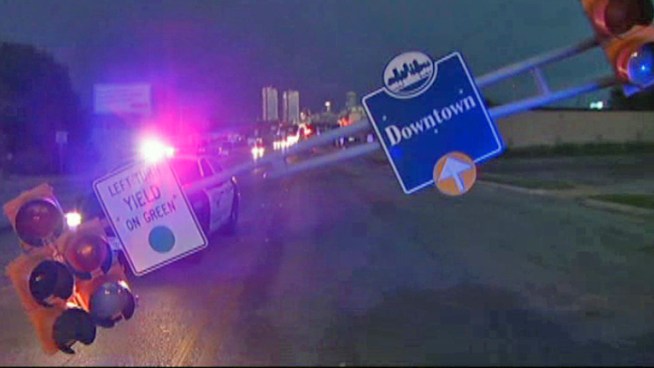 Fast moving storms cut power to 51,000 customers and blew over signs and fences.