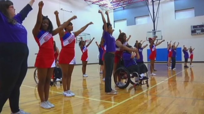 A group of Duncanville High School girls are shattering all stereotypes about Texas cheerleaders with the Sparklers, a cheer squad made up of special needs students.