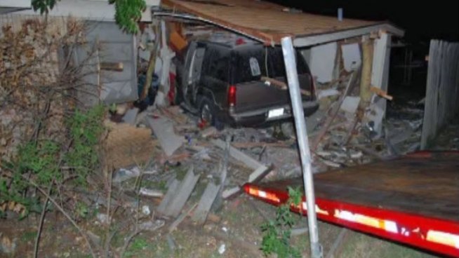 Claudia Melendez, a mother of two, has been charged with intoxication assault and two counts of child abandonment after crashing her SUV through a home in the 1400 block of Kelly Terrace in Arlington.